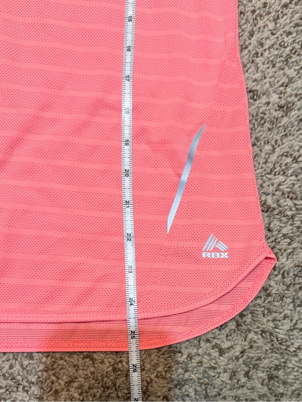 RBX Athletic Coral Pink Women's Short Sleeve Performance Tee Medium - Picture 6 of 6